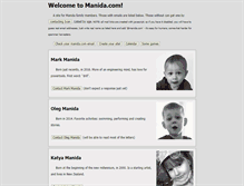 Tablet Screenshot of manida.com